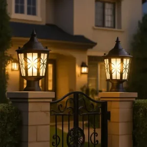 tdenterprisesltd 25250 gate light outdoor lamp (black)
